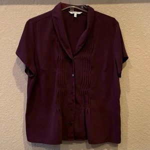 Croft & Barrow short sleeve blouse. XL.